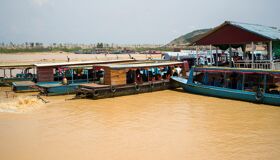 Tonle Sap Lake Tourist Boats, Cambodia